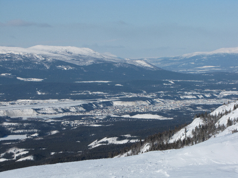 Note the escarpment running along the west side of the city.