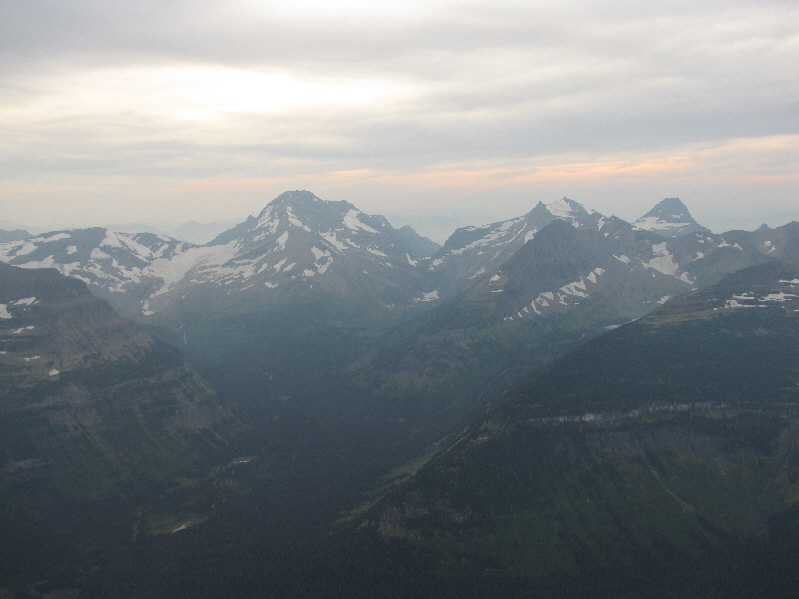 Fusillade Mountain is also visible right in front of Gunsight Mountain.