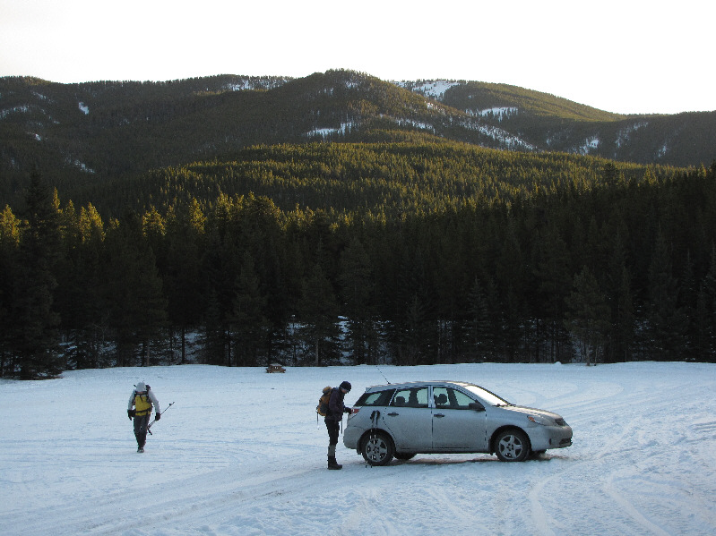 Dinah almost got her car stuck here on our way back home!