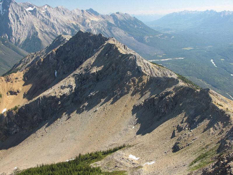 It looks like there are some nasty drop-offs that would make the traverse problematic.