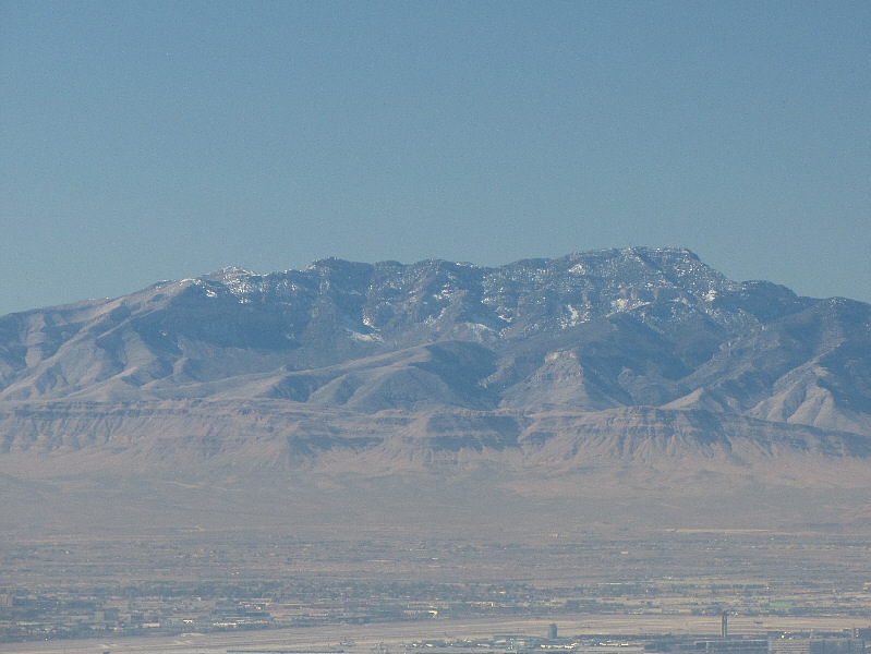 Carole Lombard's plane crashed just below the leftmost of the three bumps at centre.