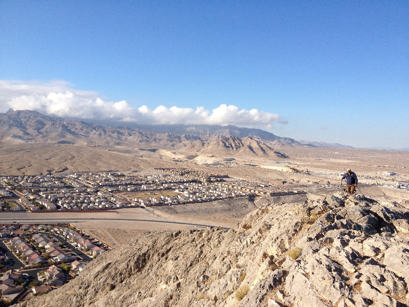 The guy coming up looked like he was geared for an expedition!