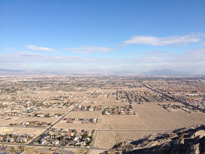 And that's Frenchman Mountain on the other side of town at right.