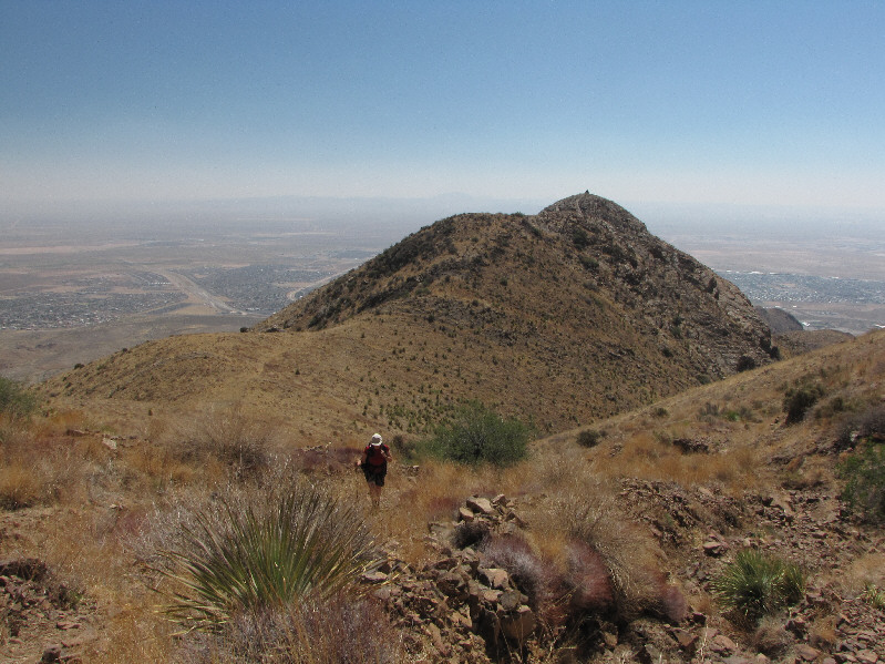 There is a sign discouraging people from approaching Indian Peak which is actually outside the park boundary.
