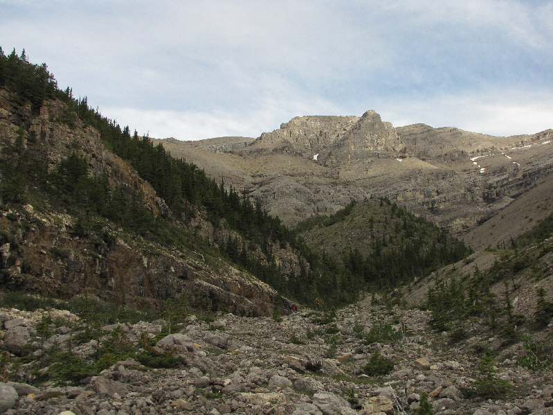 Don't go right at the next split! You need to eventually get onto the ridge at far left.