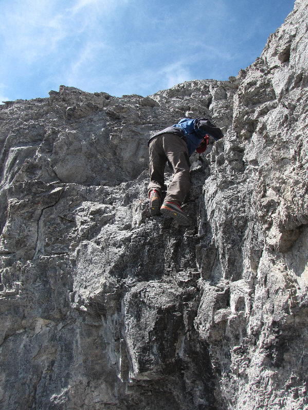 Reminiscent of the crux on Devils Head.