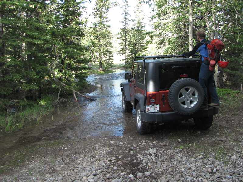 What is it with all the trailheads around here being in the middle of rivers??