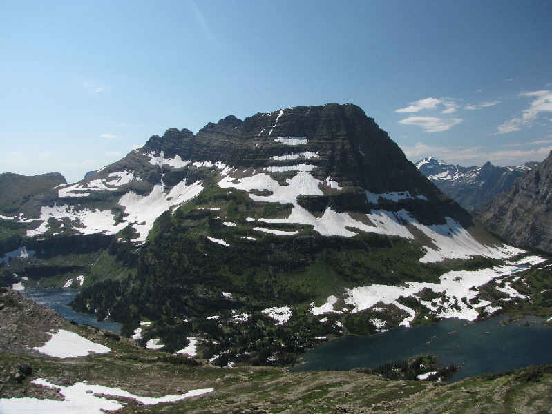Hard to believe how much snow is still clinging to the mountain this late in the summer!