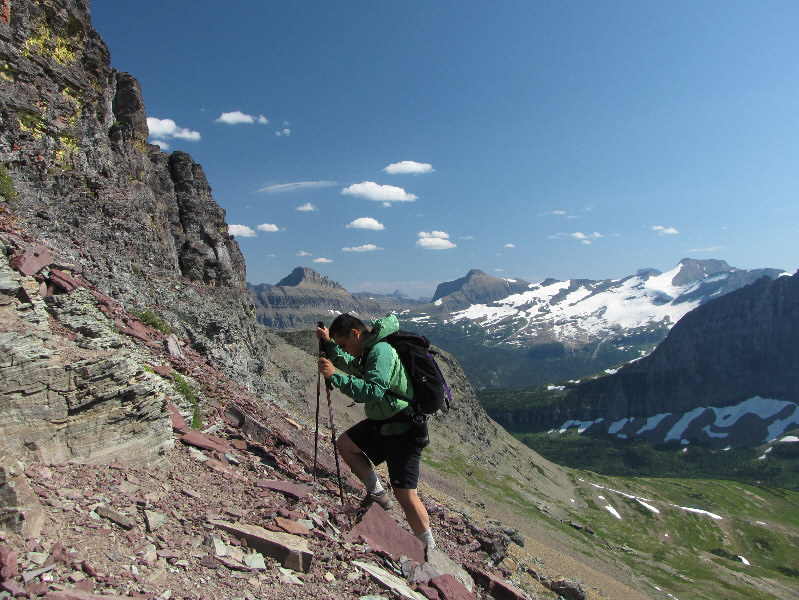 And I think that's Mount Stimson peeking over the shoulder of Blackfoot Mountain.