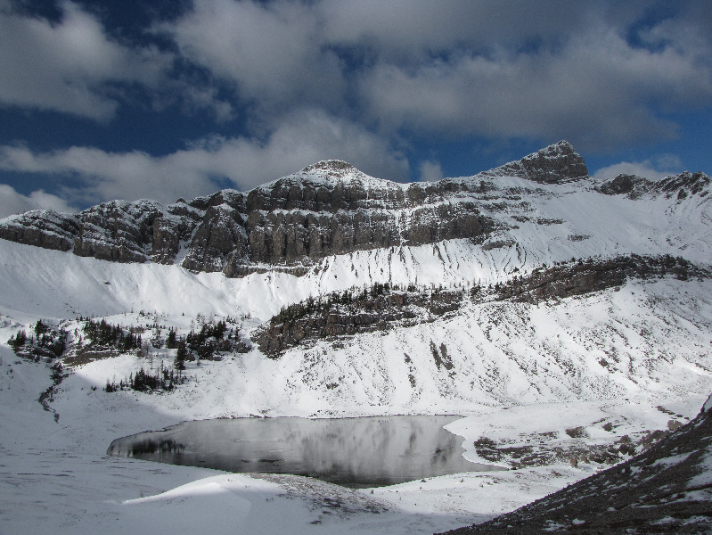 That ridge looks awfully snowy. Andrew said there was no scrambling, right?