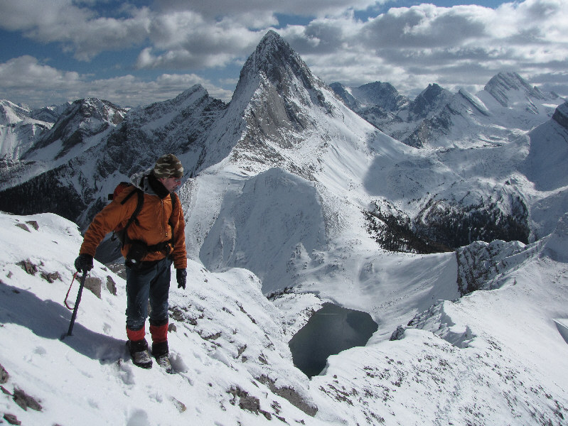 Raff has already climbed most of the mountains in this photo including Commonwealth Peak, Mount Birdwood, Mount French and Mount Sir Douglas.