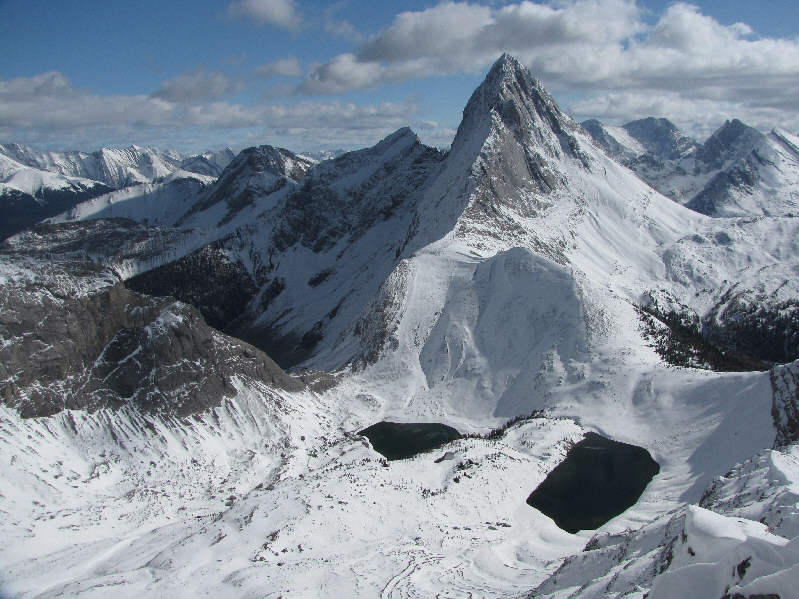 There is speculation that these lakes may actually be the source of Karst Spring about 6 km to the north (on the far side of Mount Shark).