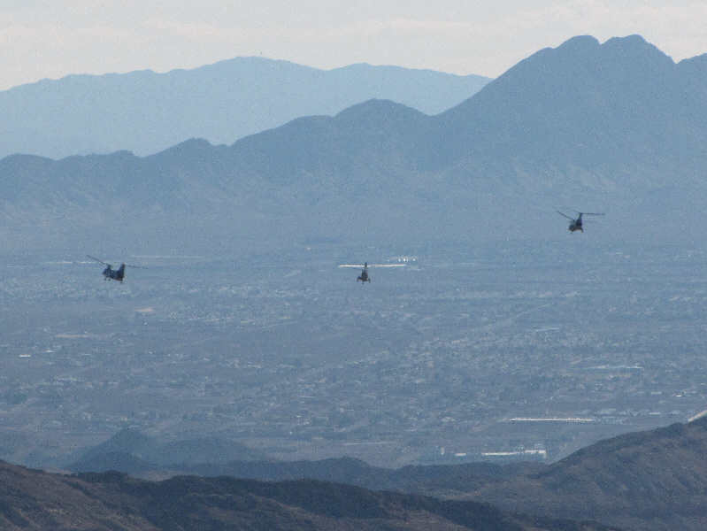 They did several laps over the city throughout the day and even flew up the valley below Sunrise Mountain.