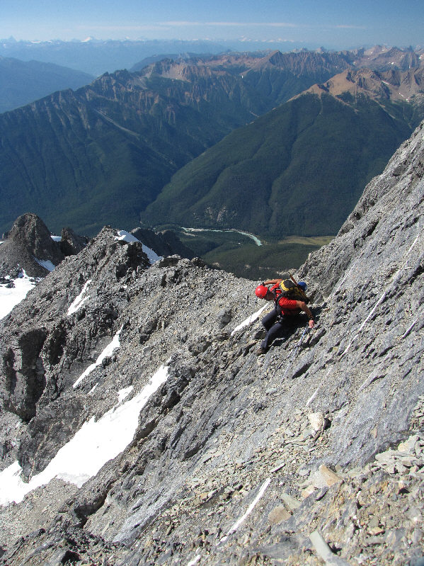 The photo really doesn't do justice to how steep it is here.