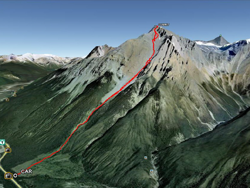 Alan Kane's route photo on his website is incorrectly marked!