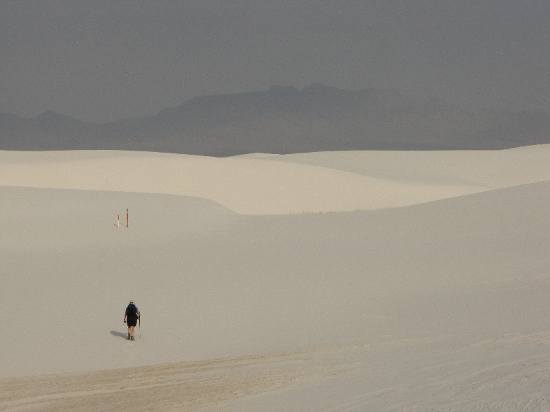 Finding the next marker became a game of sorts.