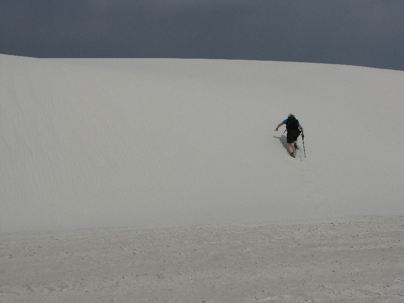 We had to empty our shoes of sand several times throughout our hike.
