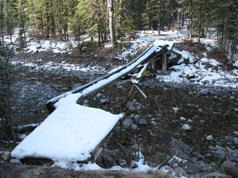 Luckily the creek was shallow enough to rock-hop.