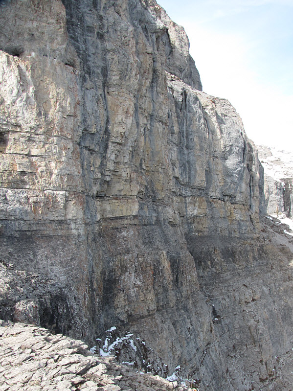 Don't ever go climber's right along the south ridge!