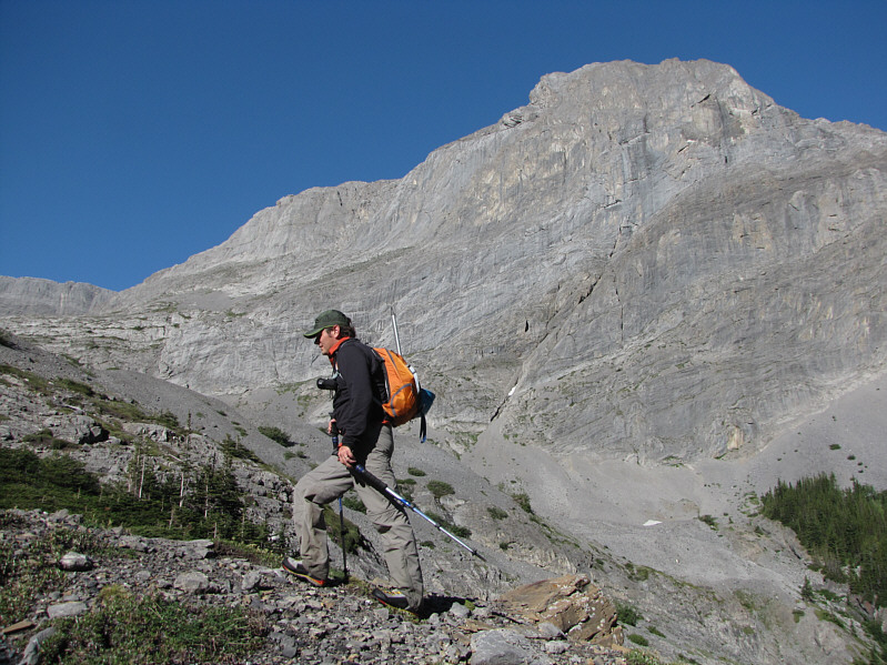 Paul's new hiking poles are aerodynamic!