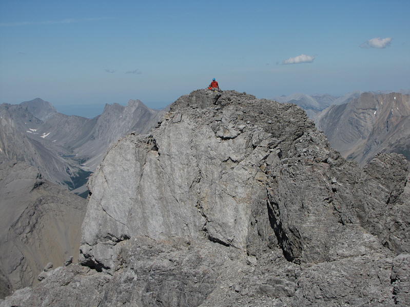 The subsidiary summit from where this photo was taken is only 5 metres lower than the true summit.