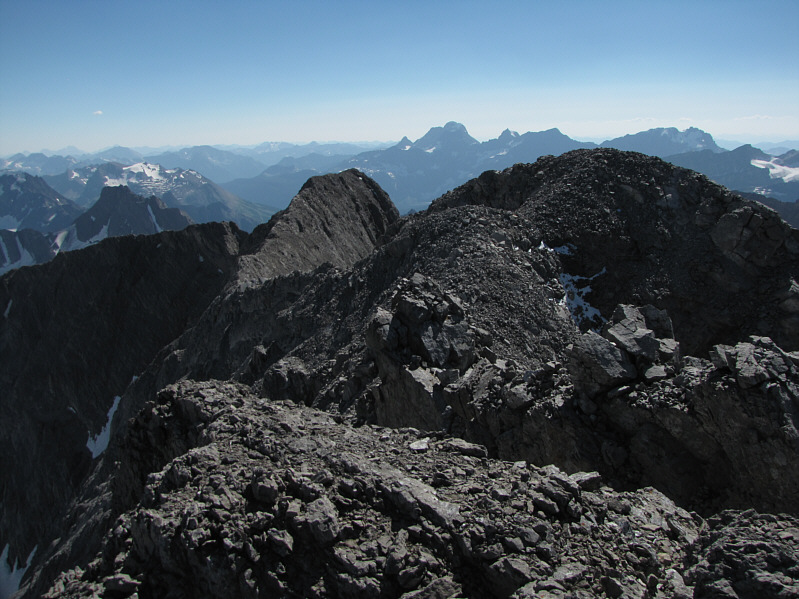 It's odd how the subsidiary summit (right) looks higher from here.