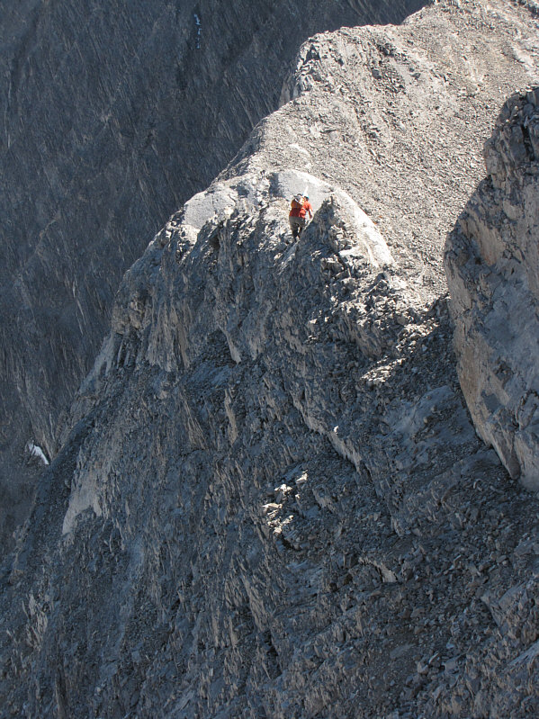 So if you fall off this side, you'll bounce a few more times than if you fell off the other side.