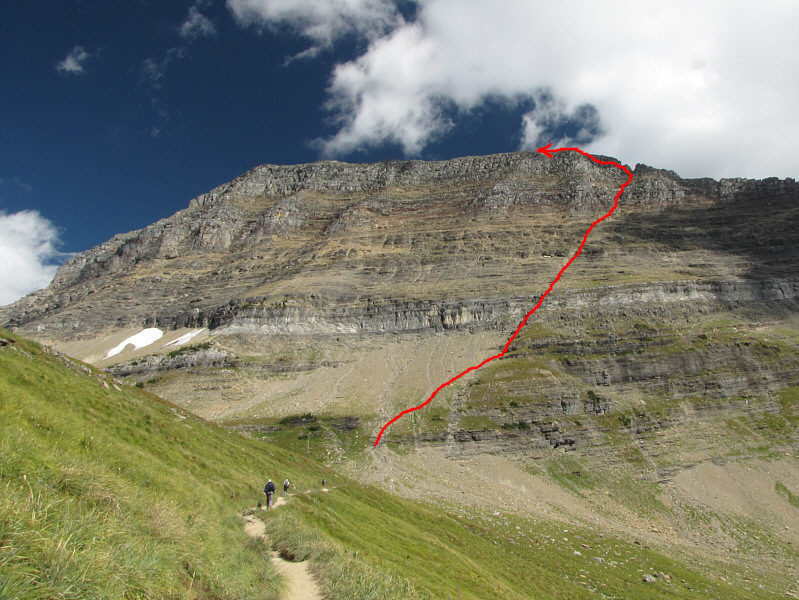 Lots of people hang out at the saddle but few, if any, bother to venture up the slopes on either side.