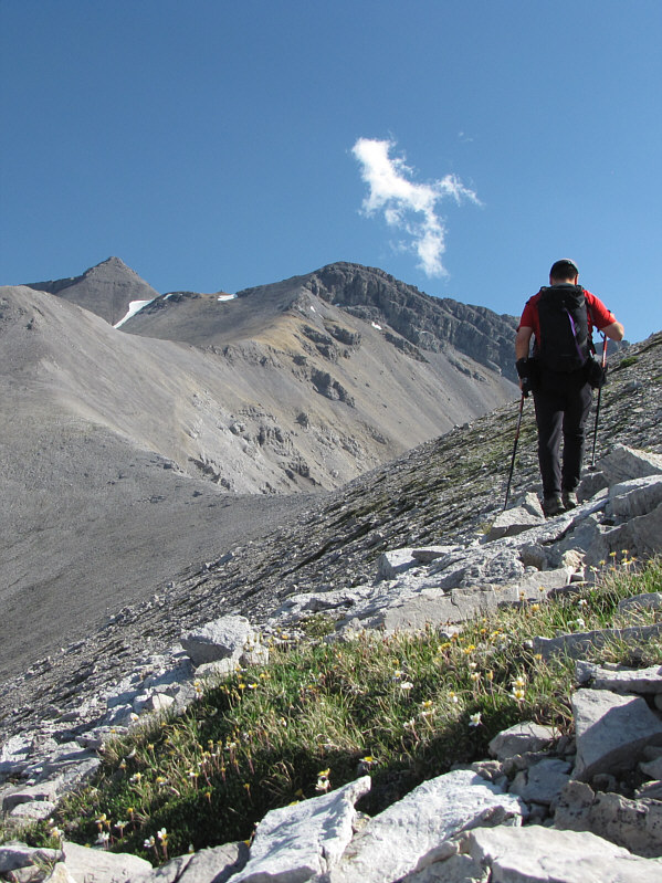 The angle of the slope wasn't doing my aching ankles any favours!