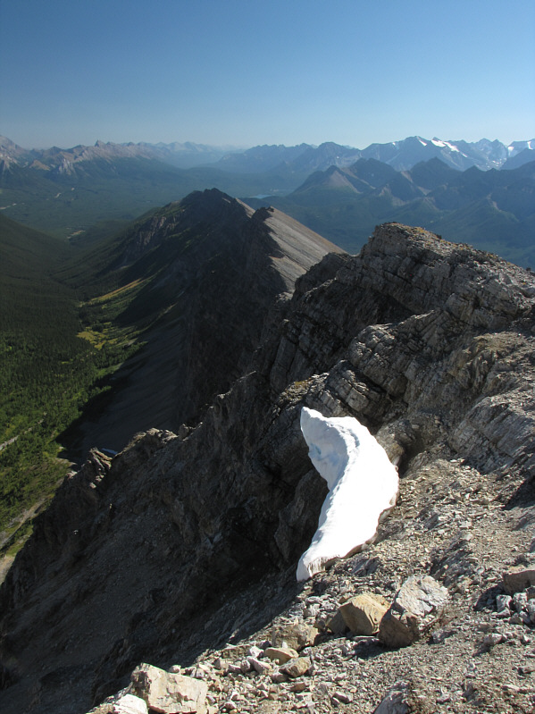 One of those bumps in the distance is the summit of Mount Kent.