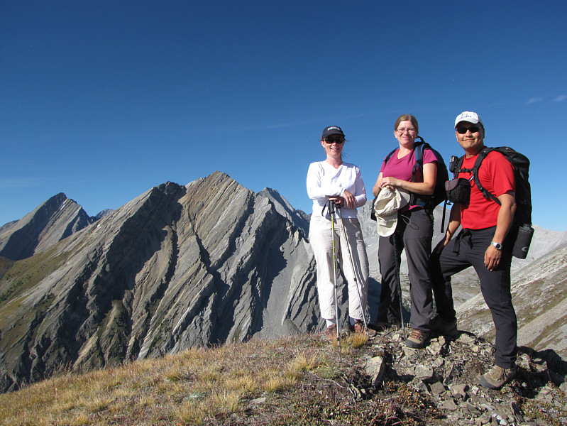 Shelley's first summit!