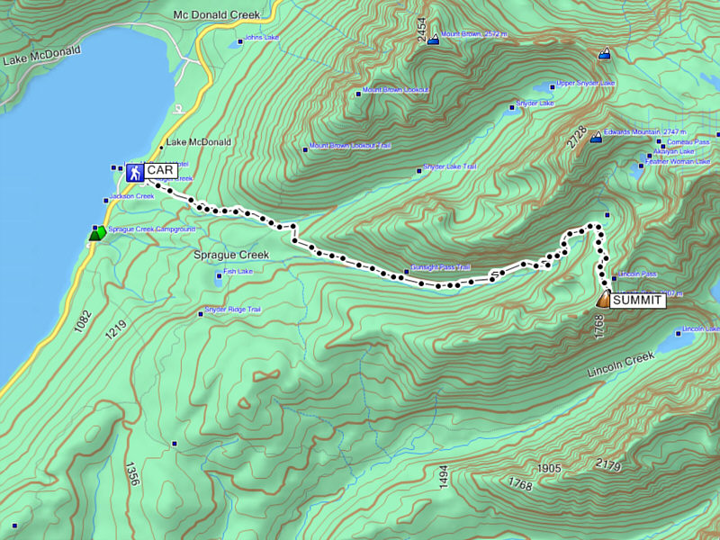 Fast hikers could probably do the round-trip in less than 9 hours.