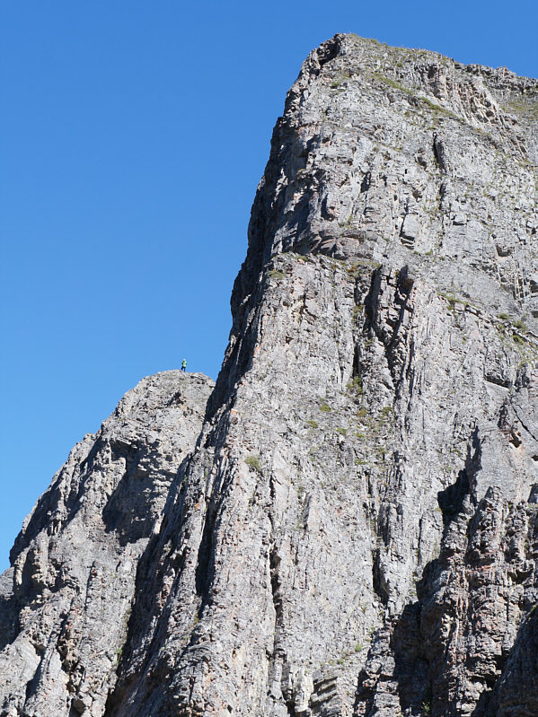 Amazing cliffs for such a lowly ridge!