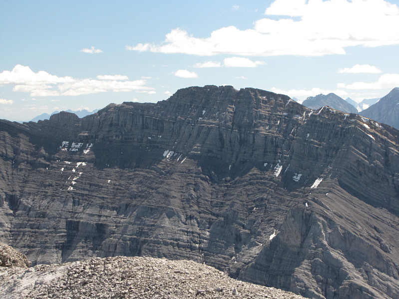 Another interesting outing with Vern. I can still see the notch where I dropped my ice axe...