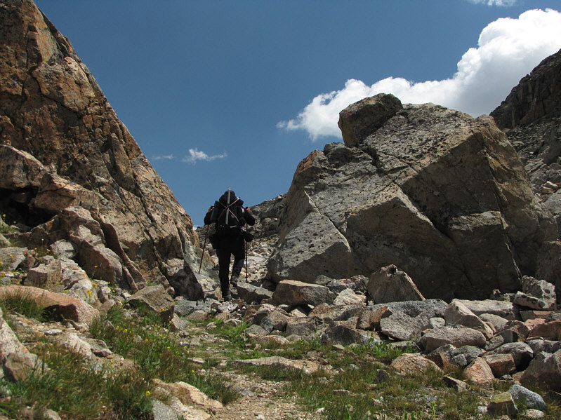 This is pretty much where the trail disappears for the rest of the ascent.