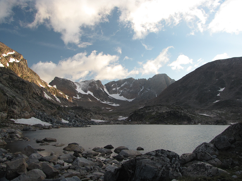 The peak is still about 3 km away.