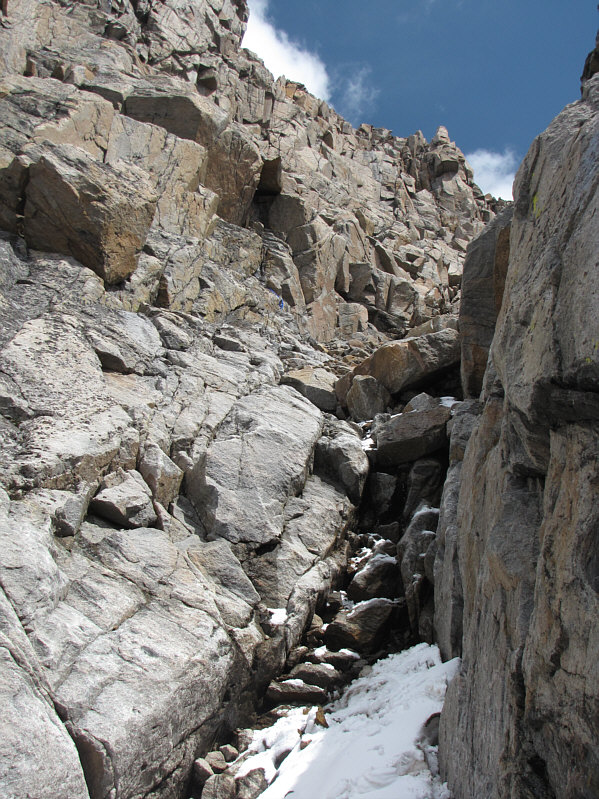 It was actually easier descending this than climbing it.