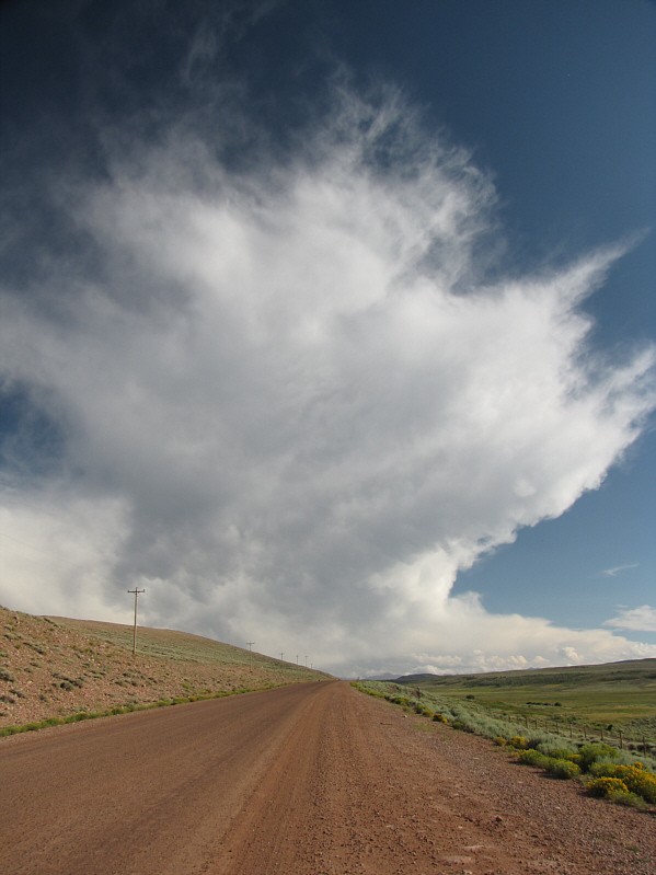 The clouds cleared off by the evening.