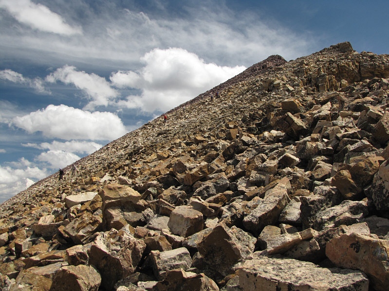 It's probably more tedious to come down than to go up.