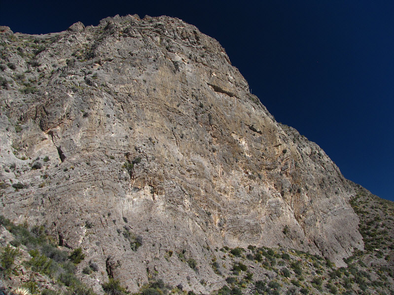 There is a second wall to traverse beyond the ridge at far right.
