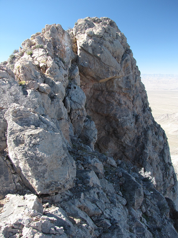 The overhang is entirely avoidable; just stick to climber's left from this point!