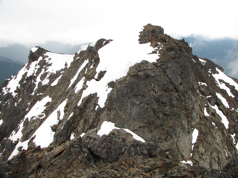 Now the south summit looks higher!