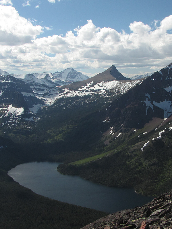 Flinsch Peak looks like a big shark fin!