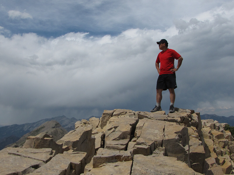 The wind actually made it a tad chilly up here.