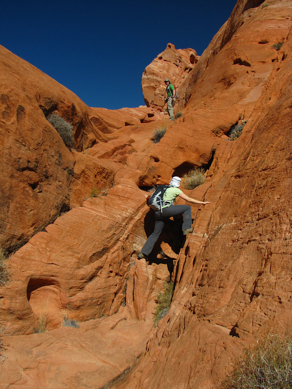 We eventually had to come back down this way.