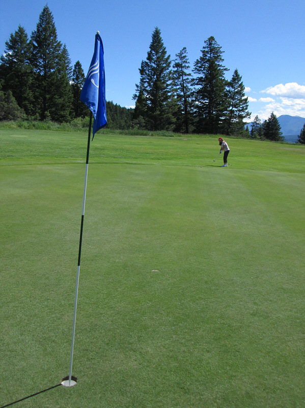 Possibly 3-putt territory...