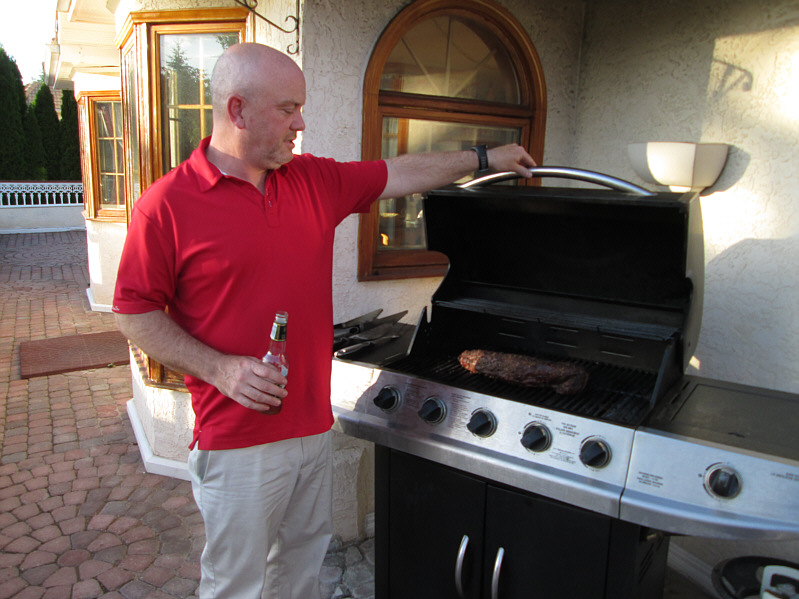 Mair definitely loves to eat meat!