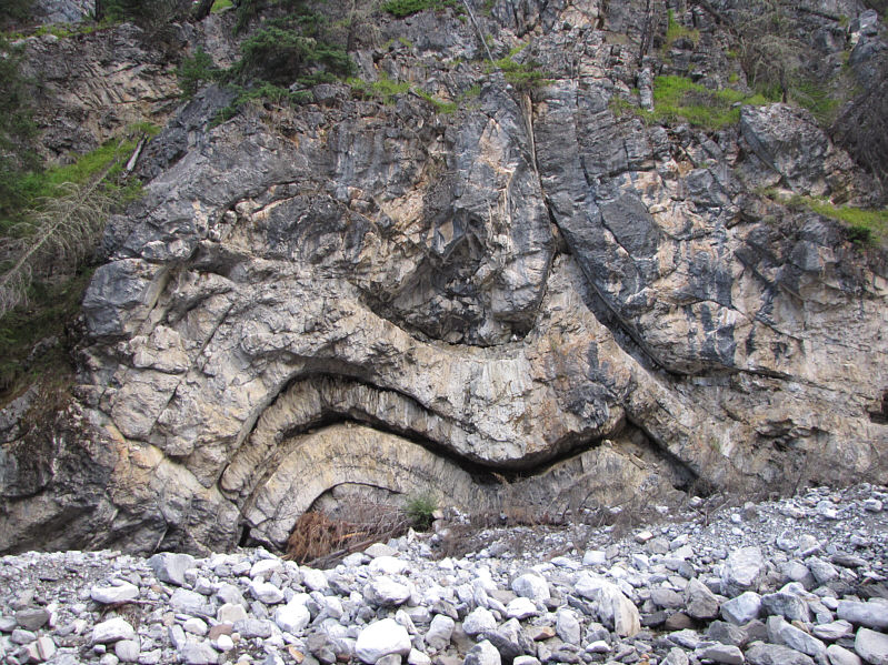 Quite a mess of folded rock!