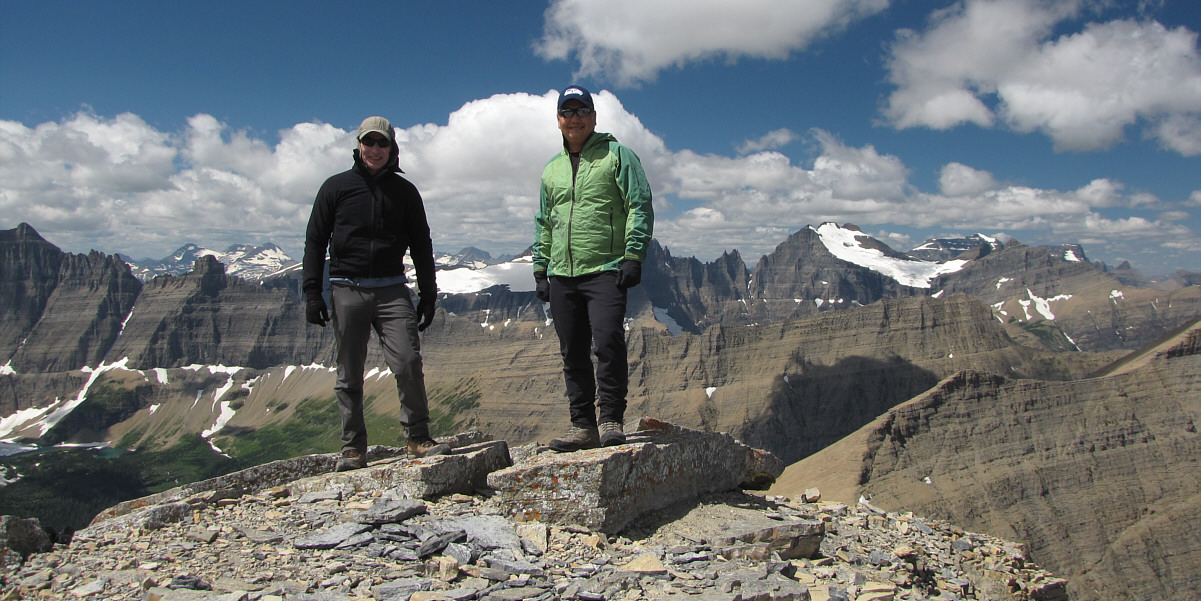 The weather looks nice, but it was actually very windy up here.