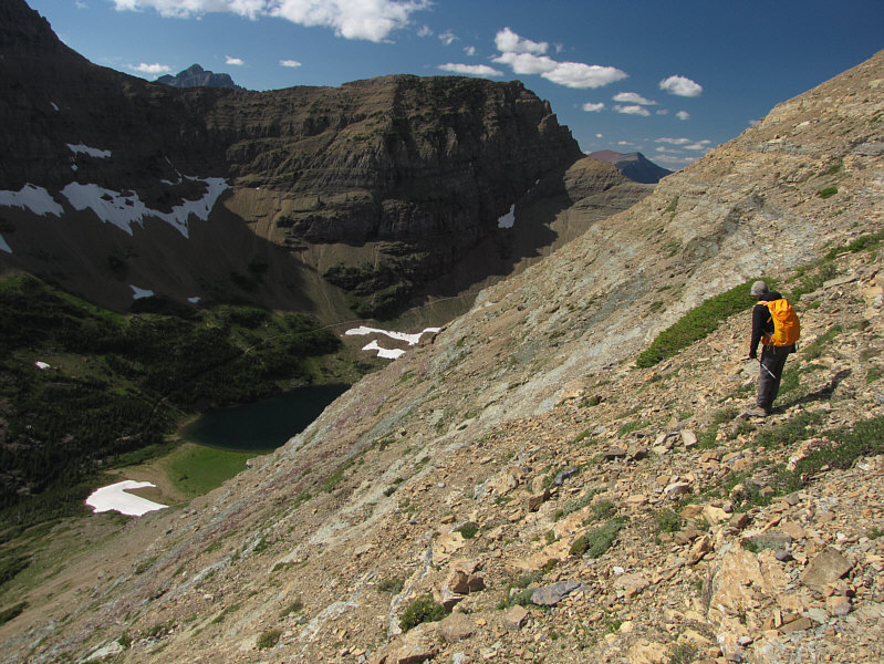 Lotsa tricky slabs and hidden cliffs here.